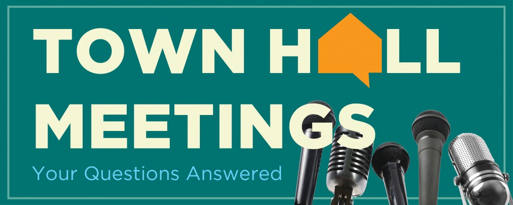 Town Hall Meetings Graphic