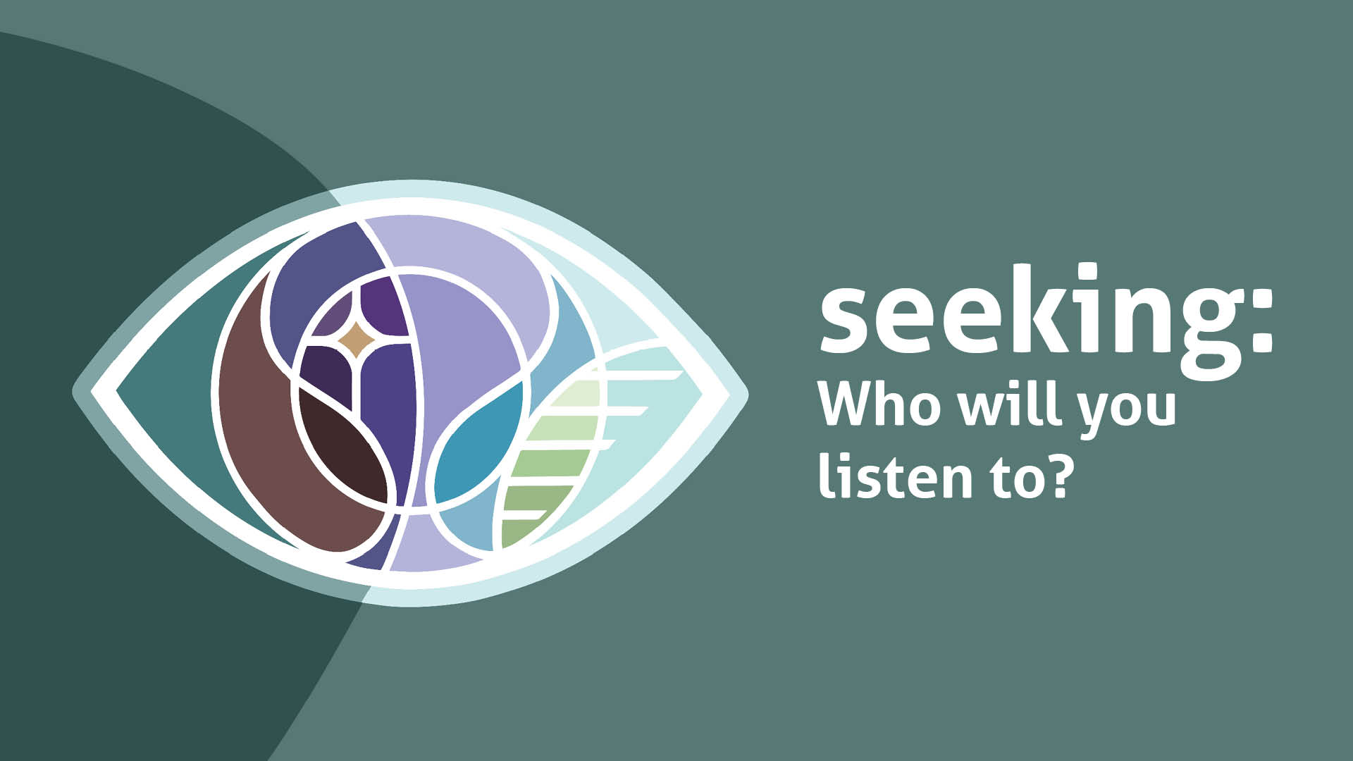 eye image icon with text "who will you listen to?"