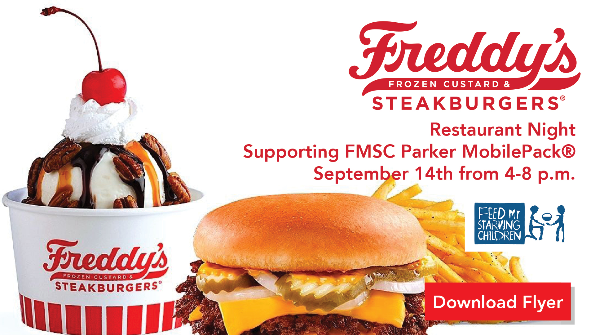 Freddy's Restaurant Night sales support FMSC