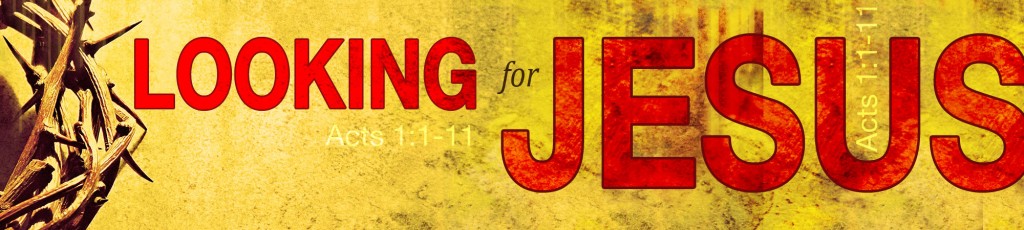 The sermon title for Sunday May 4 at Parker UMC is Looking for Jesus.