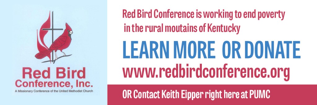 Red Bird Missionary Conference information and donation slide