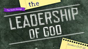 Chalkboard graphic with weekly message title
