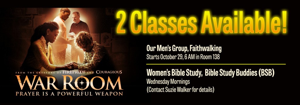 Class studies for the movie, War Room, available at Parker UMC.